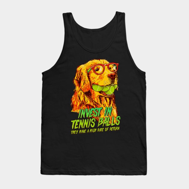 Yellow Lab Analytics Tank Top by anycolordesigns